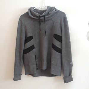 Gray hoodie with zippers